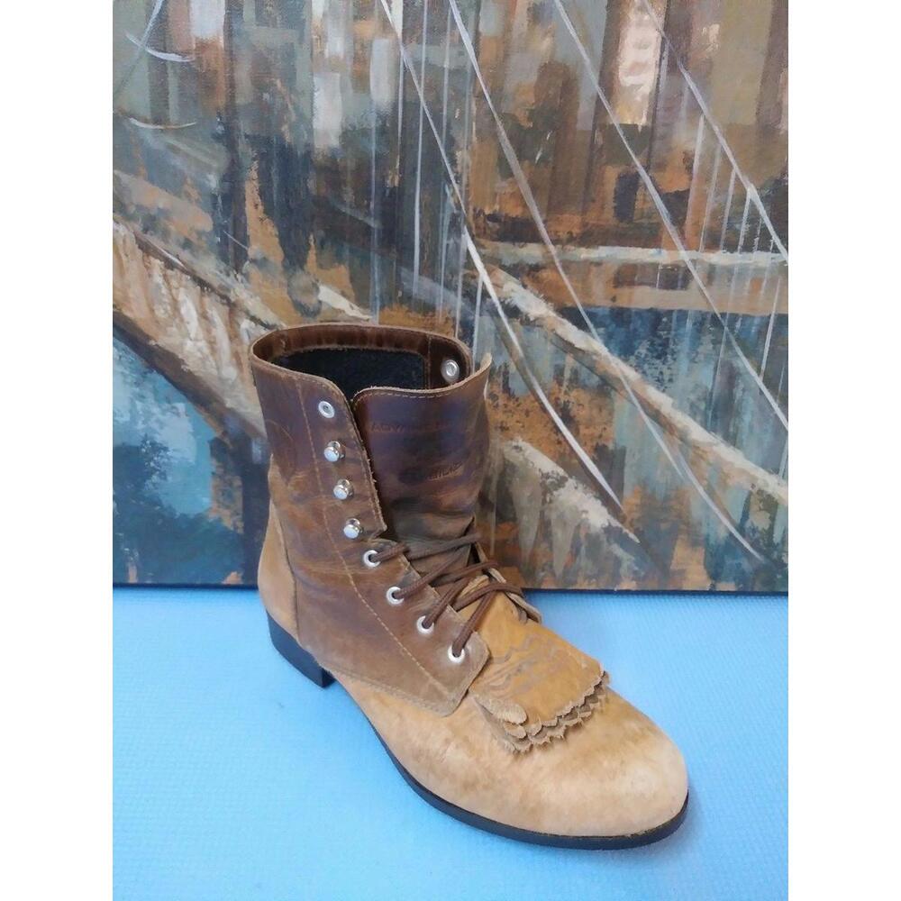 Ariat Women’s Brown Leather Ankle Lace Up Western Boots Size 6M Style 10184
